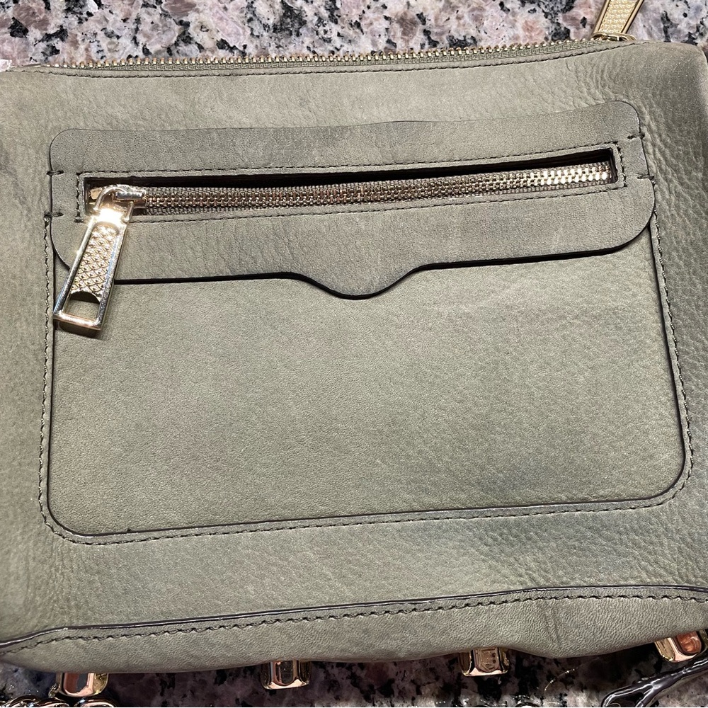 Rebecca Minkoff olive green suede purse - Picture 5 of 12